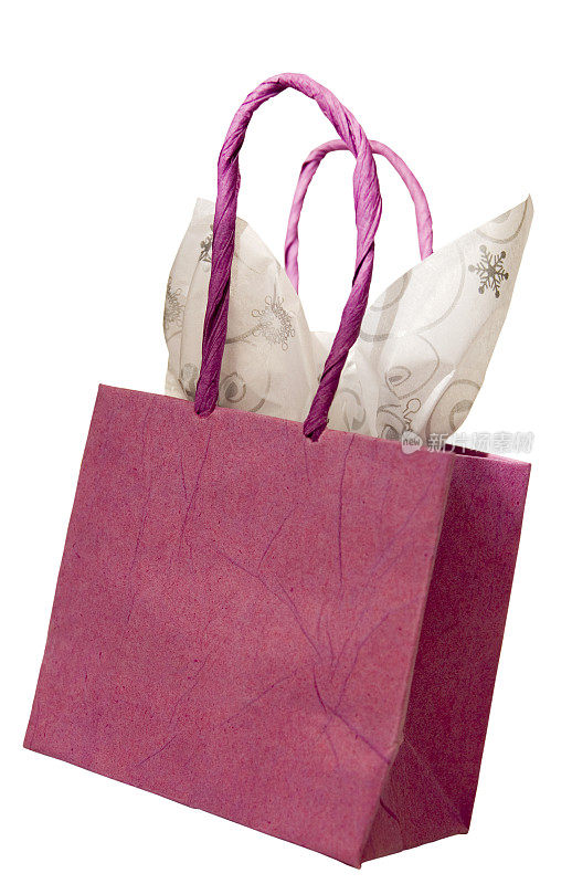 Pink bag with tissue